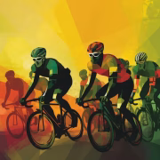 cyclists-team-riding-bicycles-color-drawing-bike-race-banner-generative-ai_77190-12605